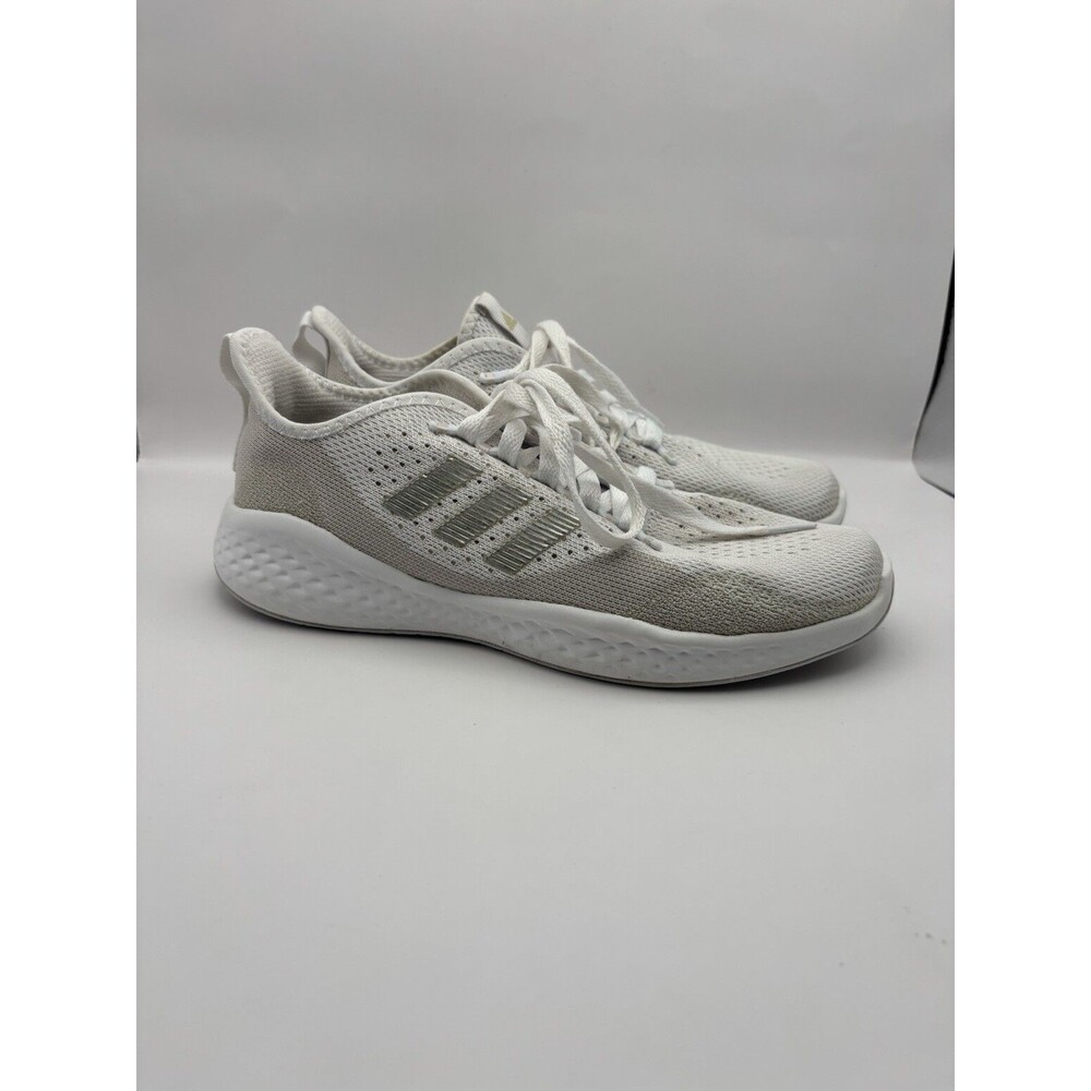 Adidas Fluid flow 2.0 White ‘Aluminum Matte Silver’ Sneakers Women Size 7.5